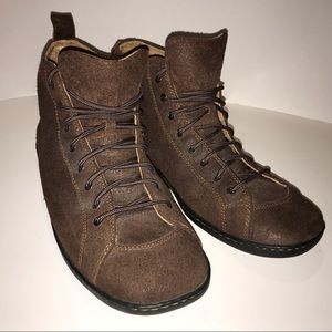 Børn leather high top chukka shoes